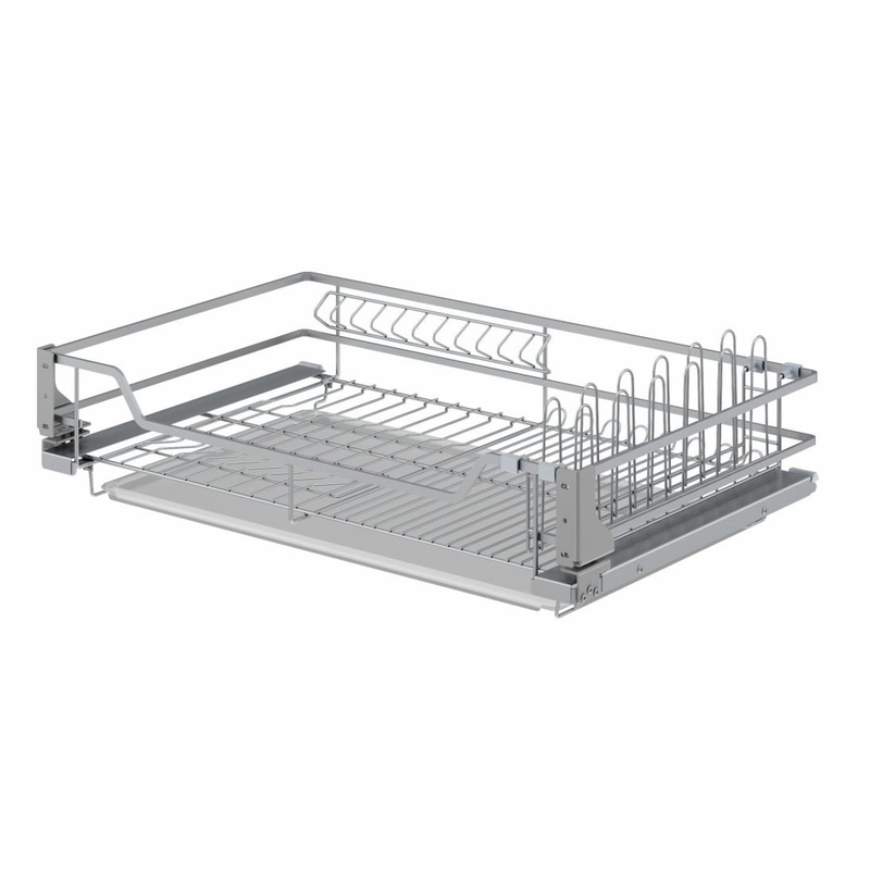Flat Wire Kitchen Cabinet Pull Out Basket