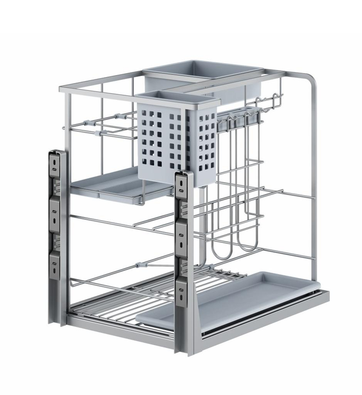 Flat Wire Kitchen Cabinet Multifunction Basket