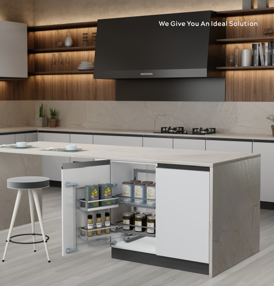Kitchen Base Units: Utilize Space with Wire Baskets