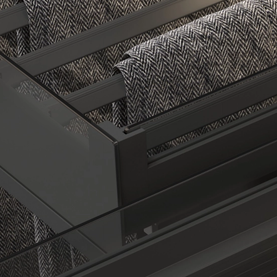 Wardrobe Hardware Glass Aluminium Trousers Rack