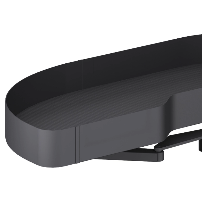 Metal Plate Wooden Base Kitchen Blind Corner Pull Out Basket