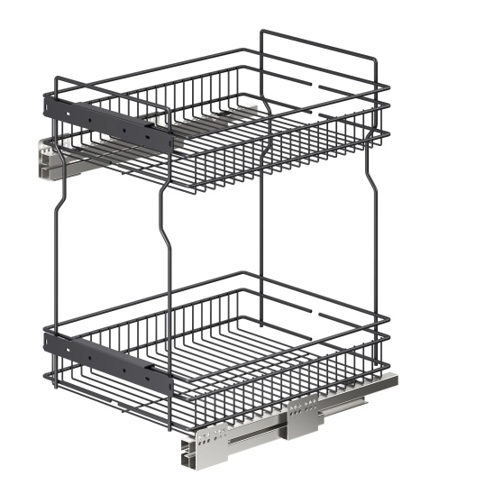 Panier de cuisine en fil m&eacute;tallique, souper &eacute;troit, 2 couches