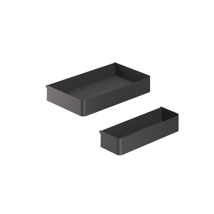 Premium Metal Frame Wood Base Pull Out Basket 3 Layers Corner Pantry