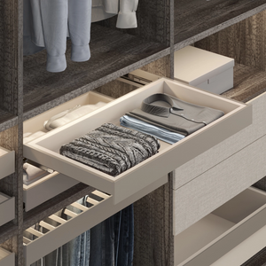 Venus Aluminium Fabrics Wardrobe Organiser Flat Clothes Basket