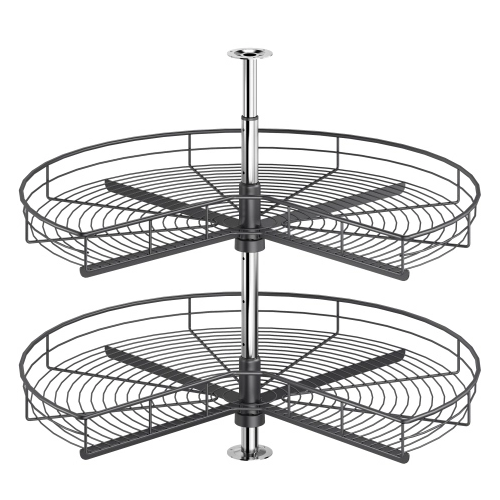 Cesta de arm&aacute;rio de cozinha girat&oacute;ria fina de 270&deg;