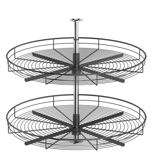 Smooth 360° Circular Rotating Storage Basket