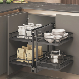 Flat Wire Wooden Base Show Hand Corner Basket