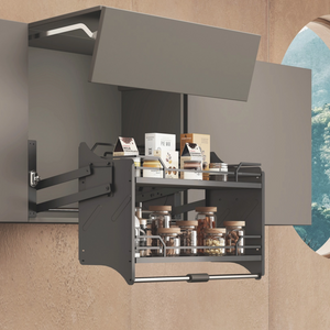 Kitchen Cabinet High Larder Soft Lift-Up Basket Flat wire 
