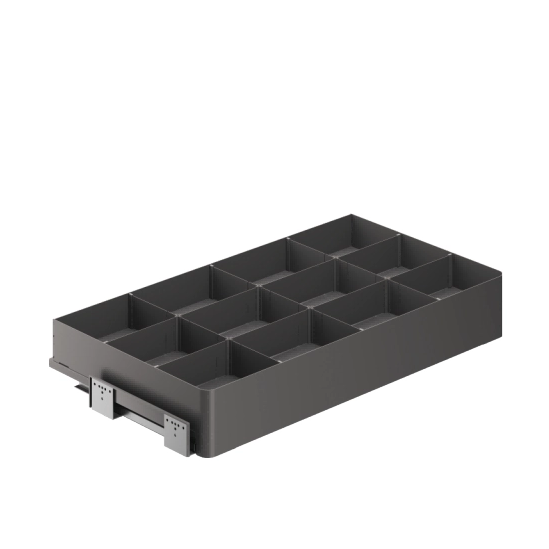 Premium Metal Frame Wood Base Pull Out High Flat Basket 