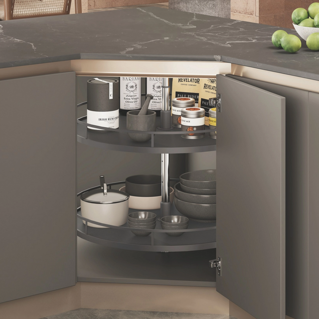 Sturdy 360° Rotating Kitchen Storage Basket