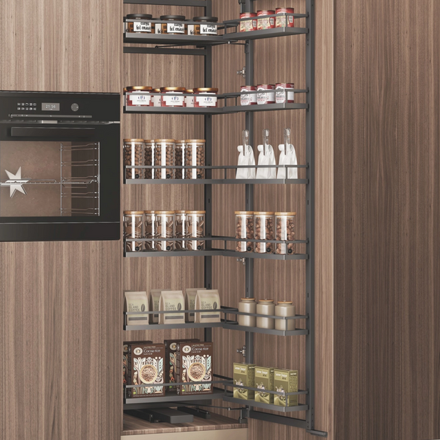 Flat Wire Soft Close Swivel Pull Out Pantry