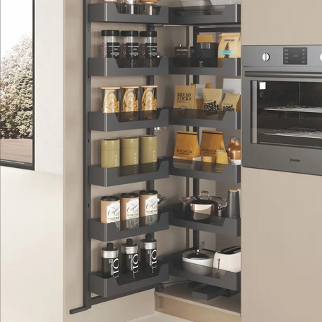 Metal And Glass Frame Wood Base Kitchen Swivel Pull Out Pantry.png