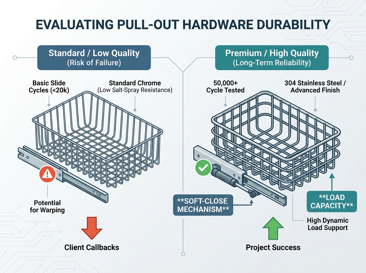 kitchen pull out basket installation