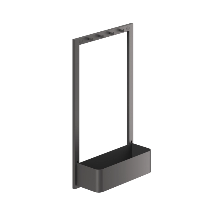 Premium Metal Frame Wood Base Kitchen Cabinet Door Basket 