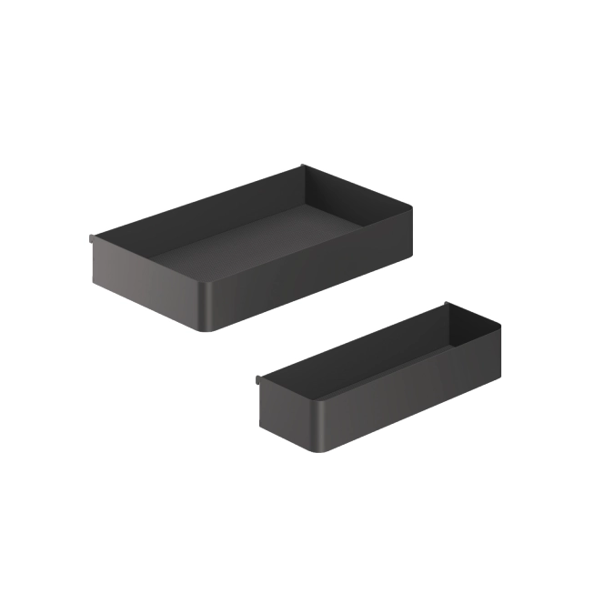 Premium Metal Frame Wood Base Pull Out Basket 2 Layers Corner Pantry