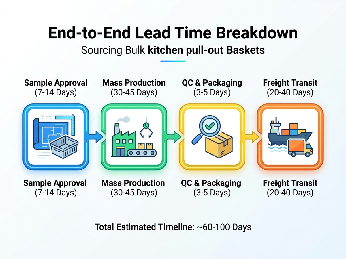 Kitchen Pull-Out Basket Layout Factory Production Line