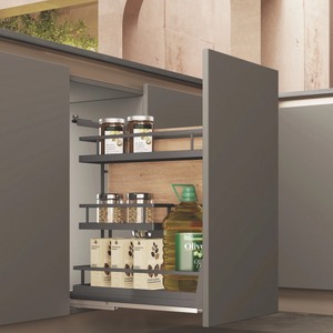 Kitchen Cabinet Multifunction Pullout Basket Flat Wire 