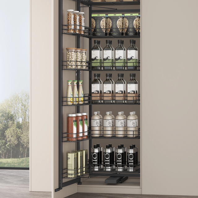 Basic Round Wire Swivel Pantry Kitchen Stroage