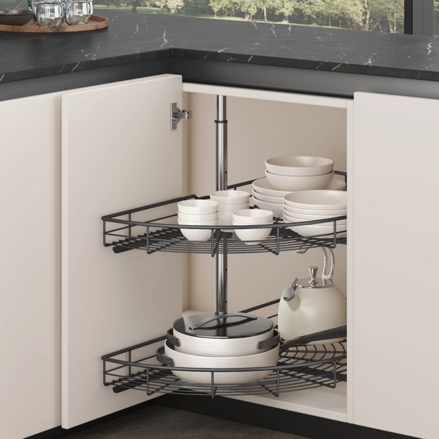Sleek 180° Rotatable Home Storage Basket