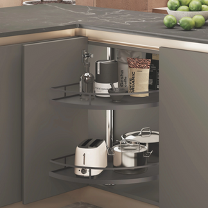 Durable 180° Swivel Cabinet Organizer Basket